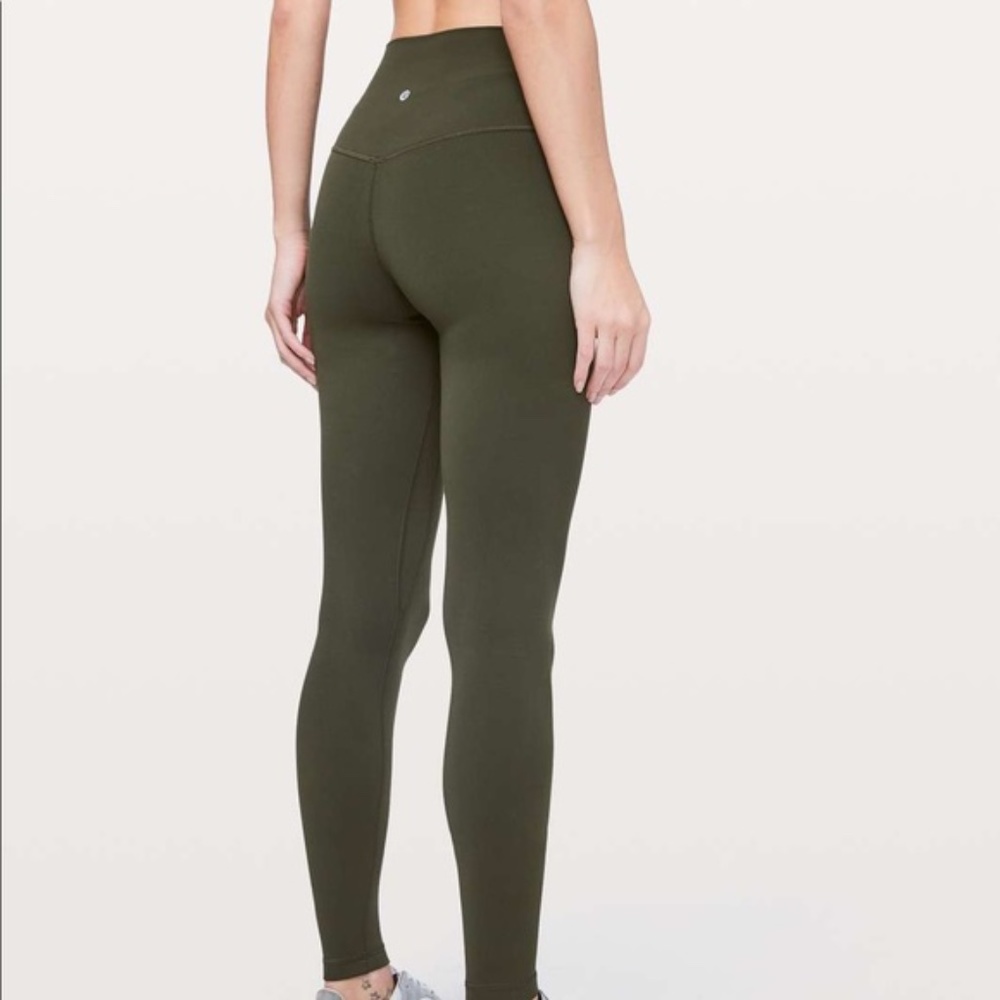 Army Green Lululemon Legging - Size 2
